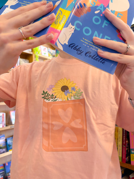 flower book boxy tee