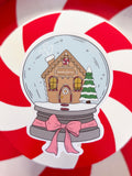 snowglobe bookstore sticker