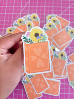 flower book sticker