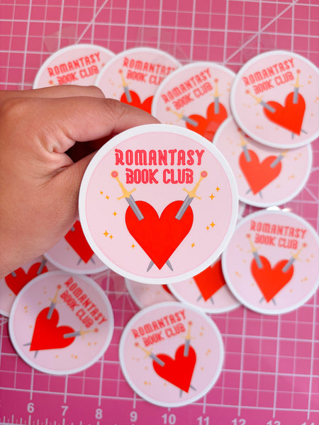 romantasy book club sticker