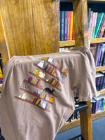 spooky bookshelf tee