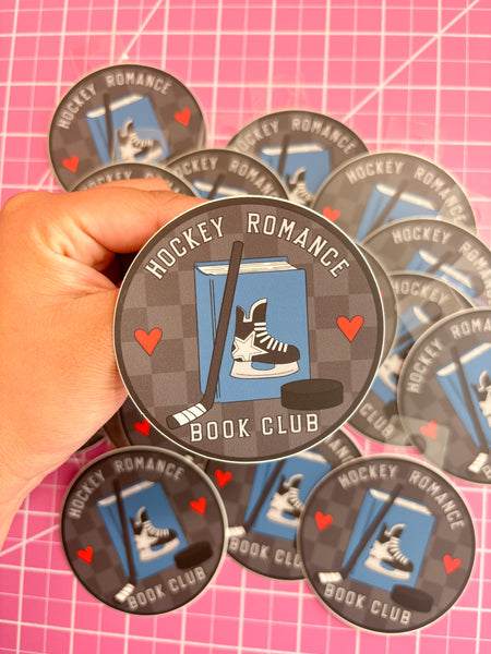 hockey romance book club sticker