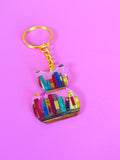 Bookish Cat- Keychain