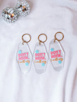 don’t honk, i will cry keychain