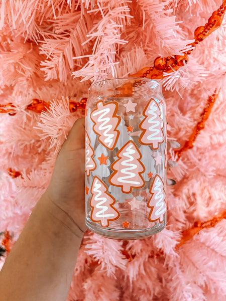 Pink Cookies Trees Glass